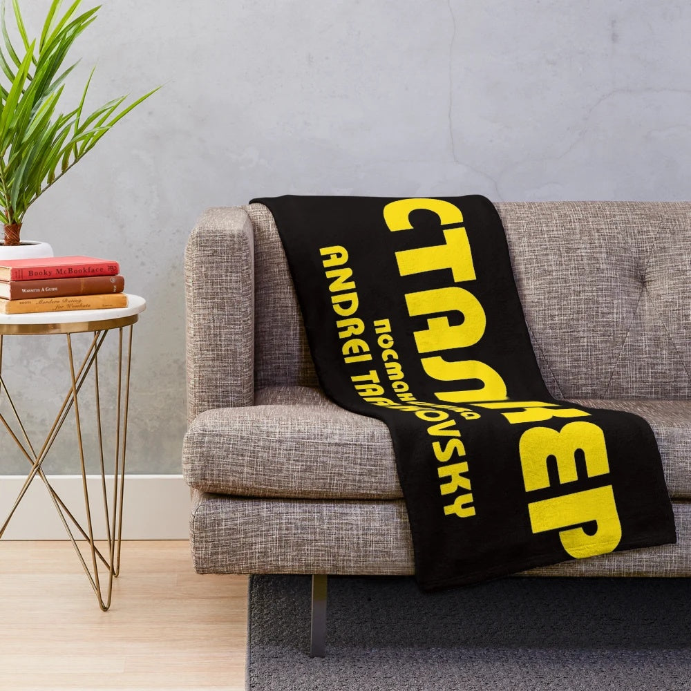 Plush blanket featuring the acclaimed film director Andrei Tarkovsky