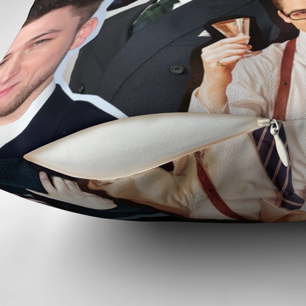 Taron Egerton Inspired Pillow - Celebrate the Welsh Actor
