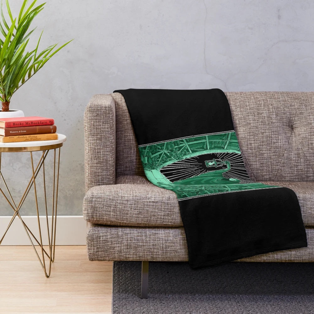 Tarotesque dark plush blanket with gothic eye design