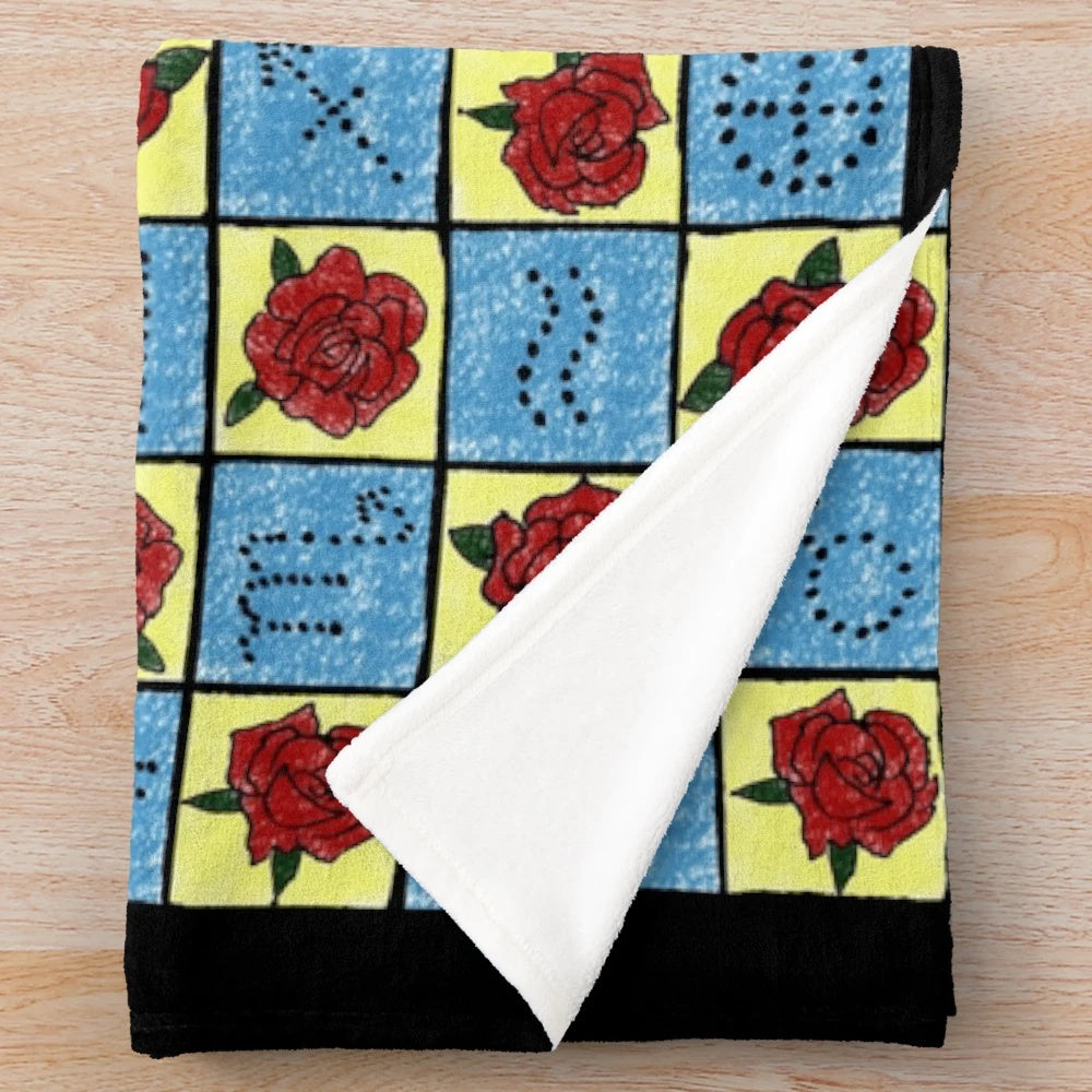 9 of Swords Tarot Plush Blanket with Rider Waite Design