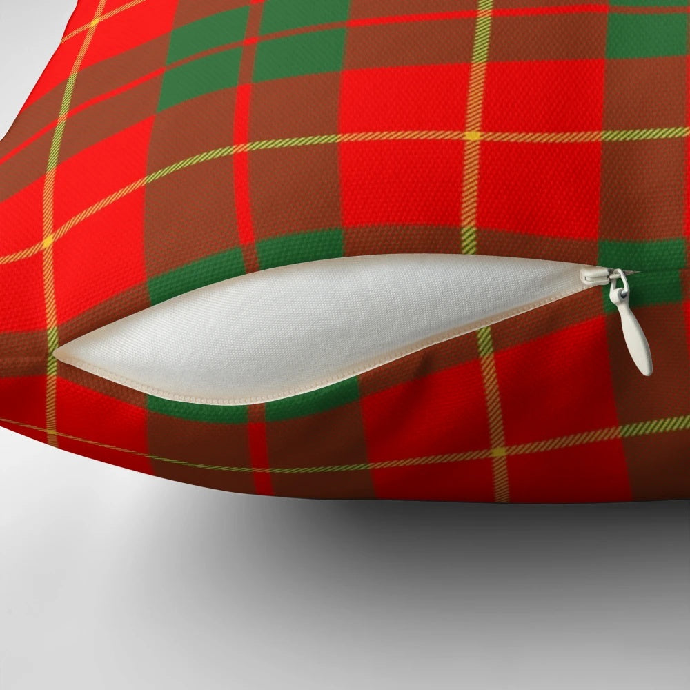Tartan Bryce Scottish Plaid Pillow with red, green, and blue checkered pattern