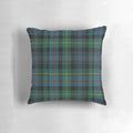 Tartan green pillow with traditional Scottish and Irish design