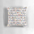 Vibrant throw pillow featuring the cast of the popular TV show Taskmaster