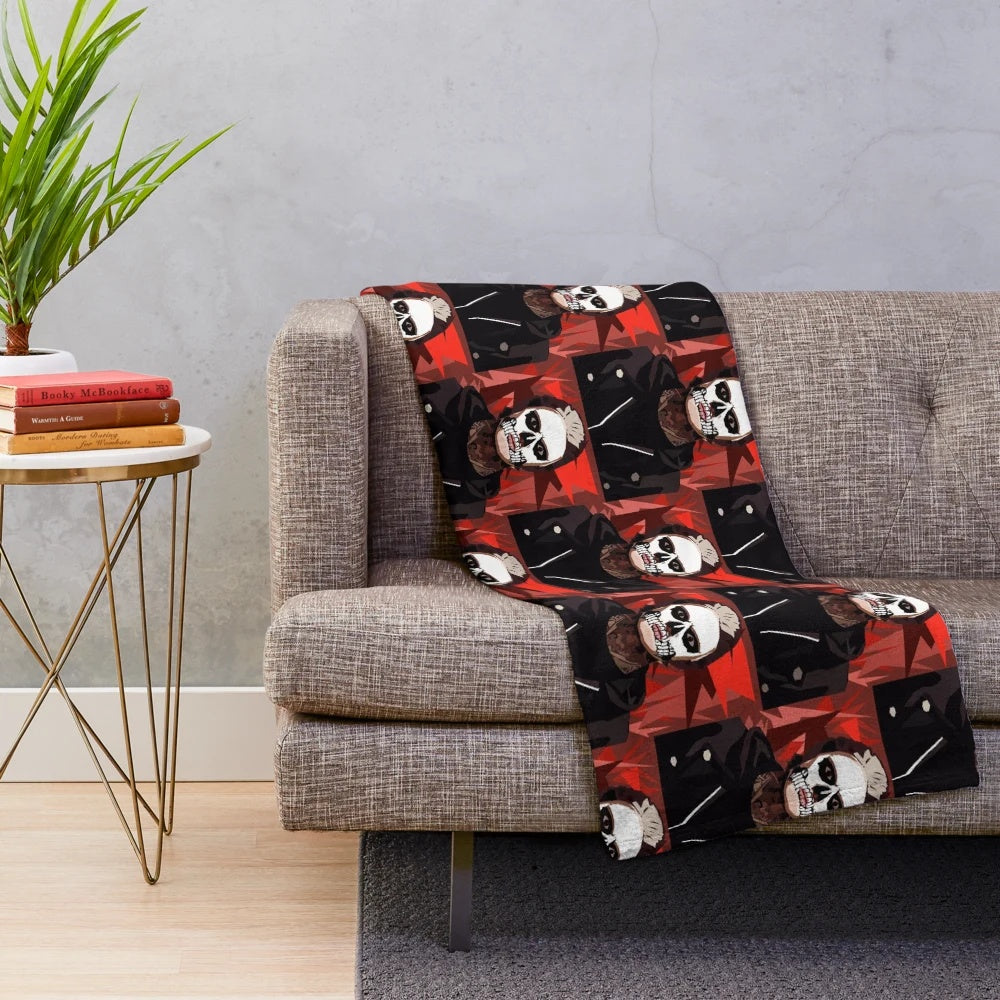 Tate Langdon inspired plush blanket with American Horror Story Murder House design