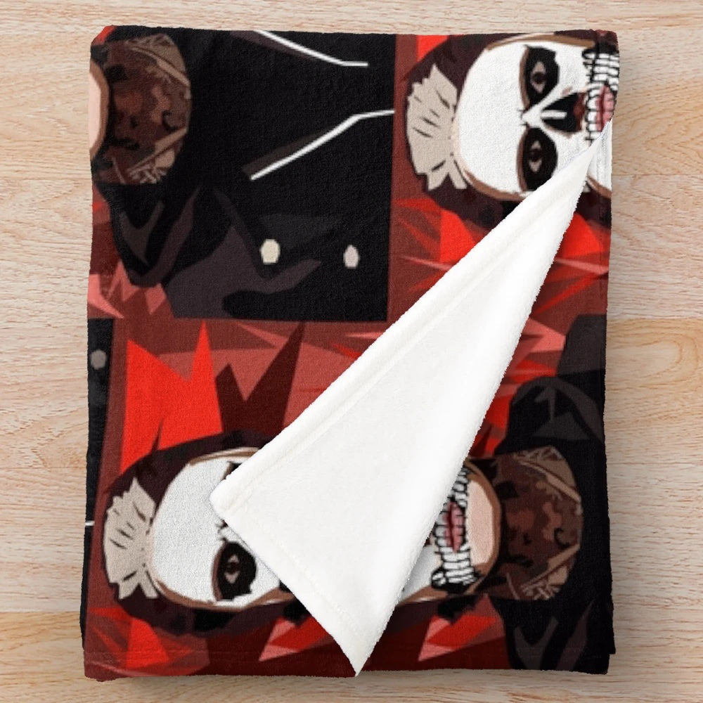 Tate Langdon inspired plush blanket with American Horror Story Murder House design