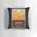 A cozy pillow featuring the desert planet Tatooine from the Star Wars galaxy.
