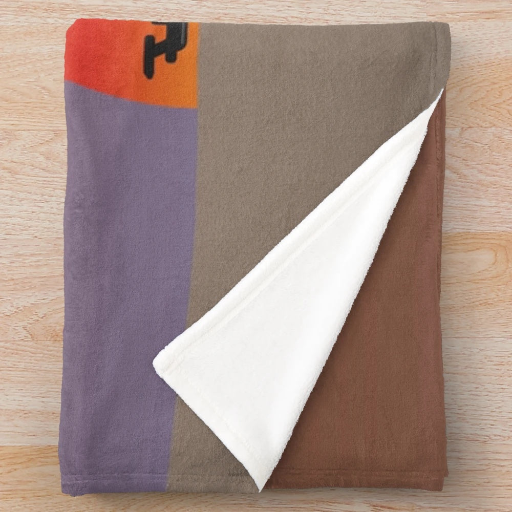 Tatooine Sunset inspired plush blanket with Star Wars-themed vector art design