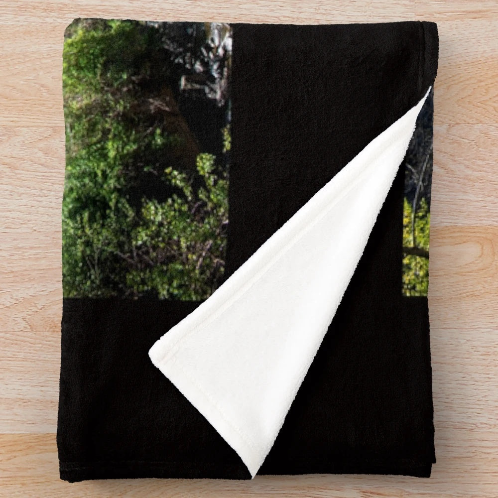 Taughannock Falls inspired plush blanket featuring stunning waterfall photography