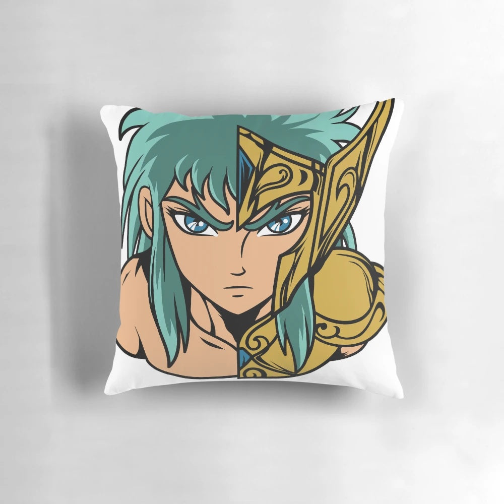 Taurus-themed anime pillow featuring characters from the popular Saint Seiya series
