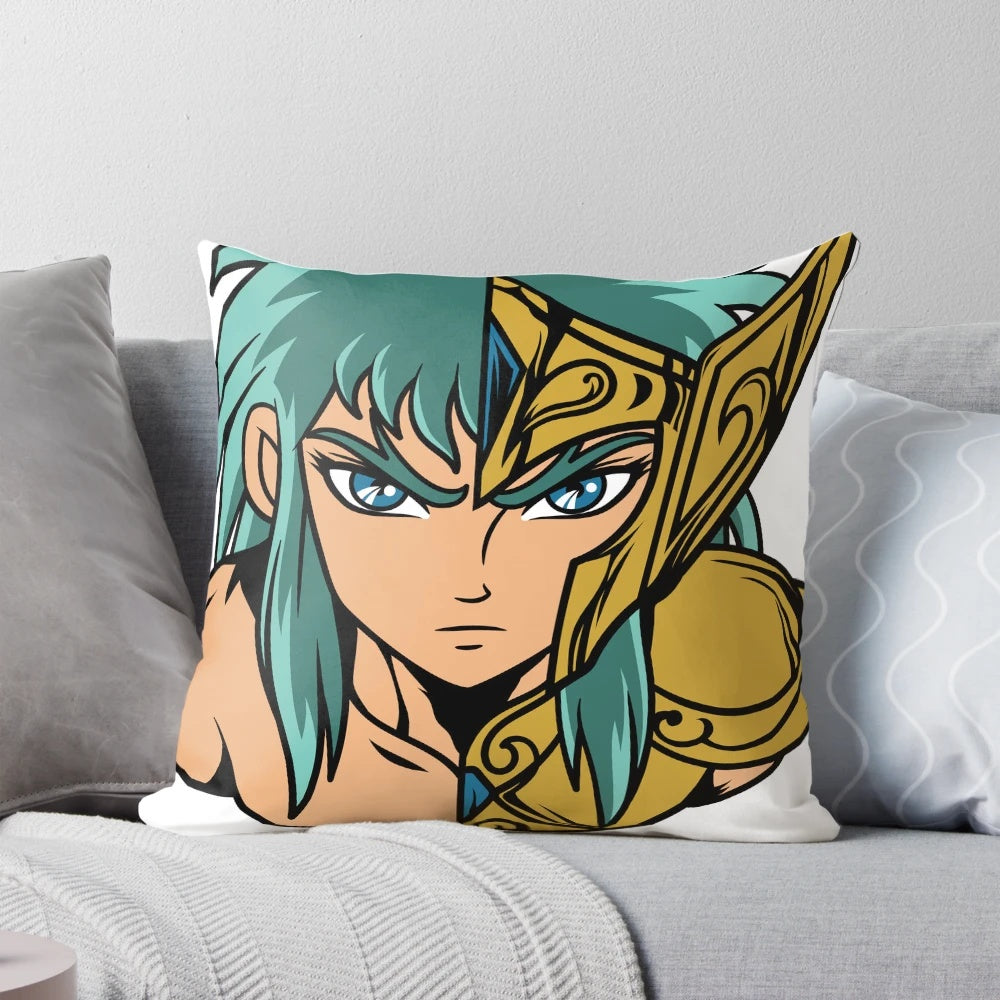 Taurus-themed anime pillow featuring characters from the popular Saint Seiya series