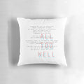 Taylor Swift inspired All Too Well song lyrics printed on a plush pillow