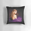 A custom-designed pillow featuring enchanting Taylor Swift-inspired artwork.