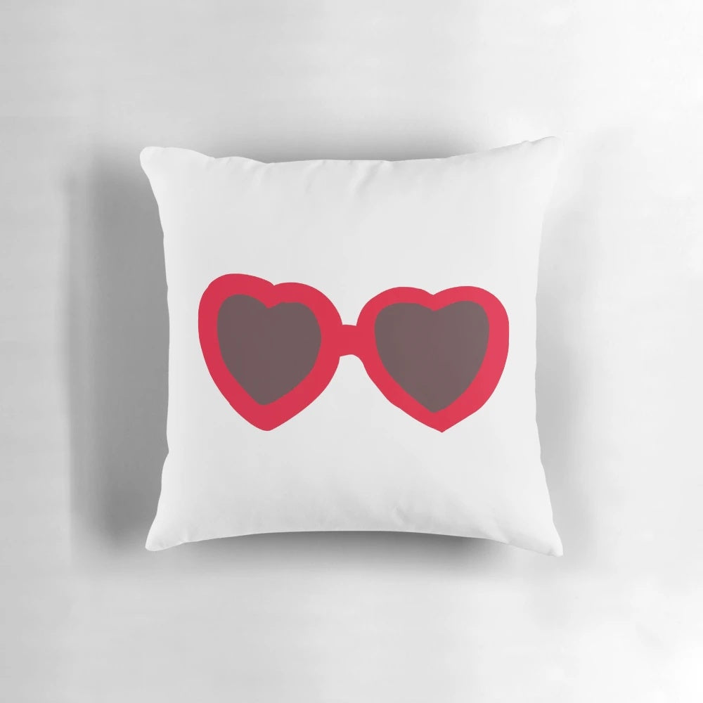 Taylor Swift 'The Eras Tour' Red Glasses Pillow, featuring the iconic 'Red' glasses from the Eras Tour