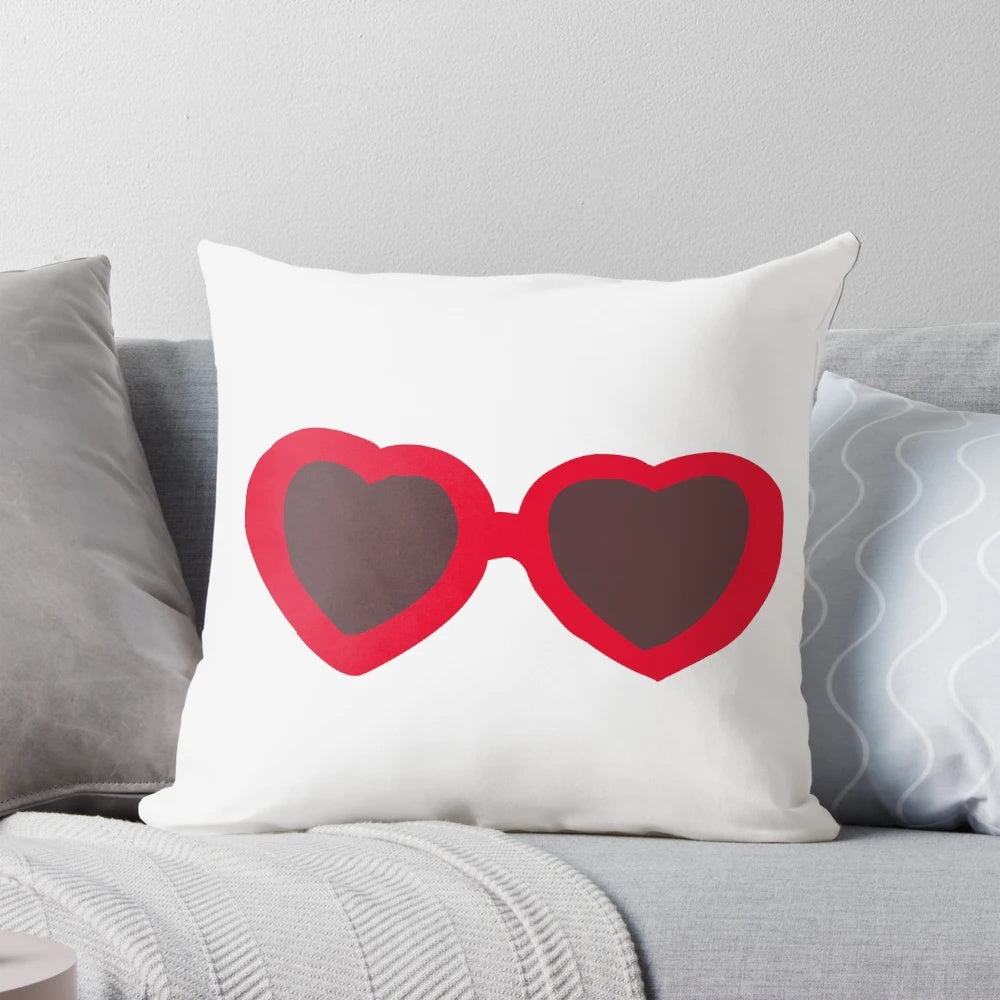 Taylor Swift 'The Eras Tour' Red Glasses Pillow, featuring the iconic 'Red' glasses from the Eras Tour