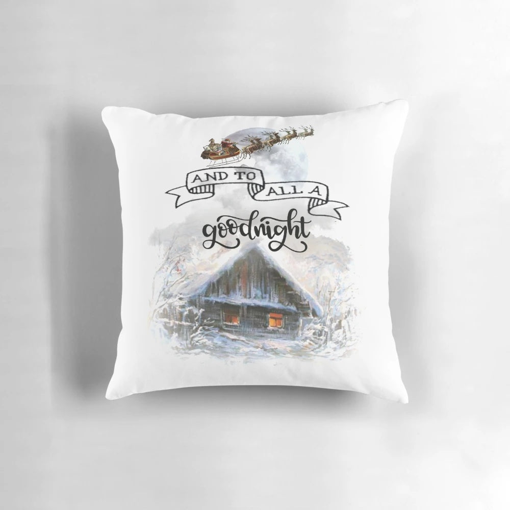 Taylor Swift 'To All a Good Night' Lyrics Pillow featuring Folklore, 1989, Fearless, and Reputation album artwork