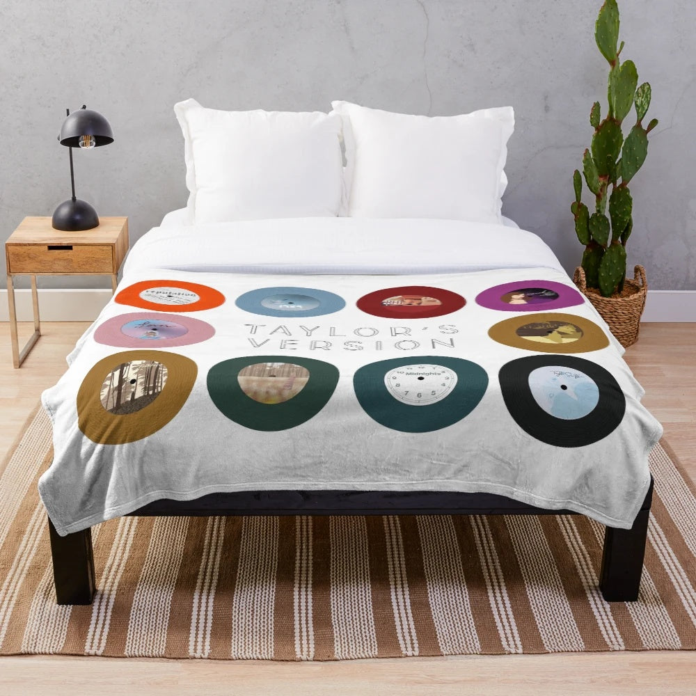 Taylor Swift Eras Tour Albums Plush Blanket