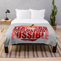 Teachers Make All Other Occupations Possible" inspirational plush blanket