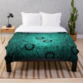 Teal Supernatural Inspired Plush Blanket