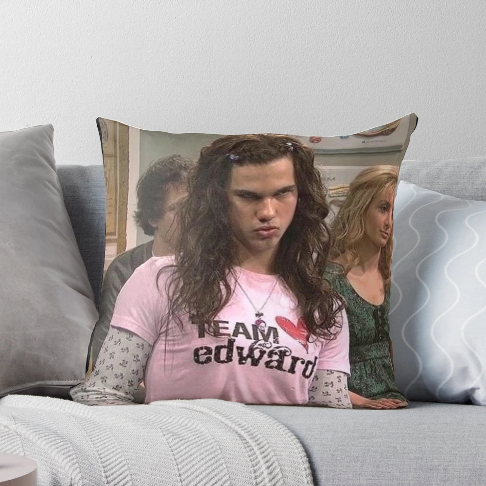 Team Edward Jacob Twilight Saga Pillow