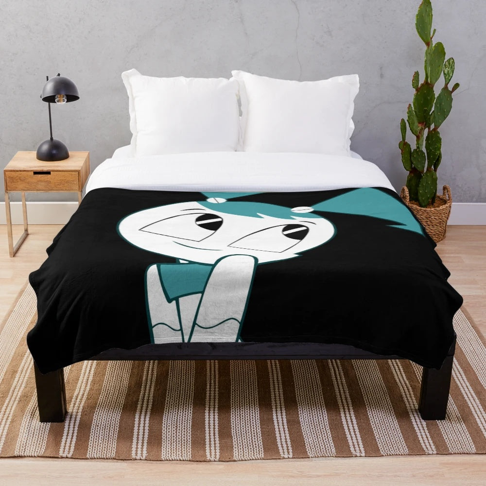 XJ9 the Teenage Robot inspired plush blanket
