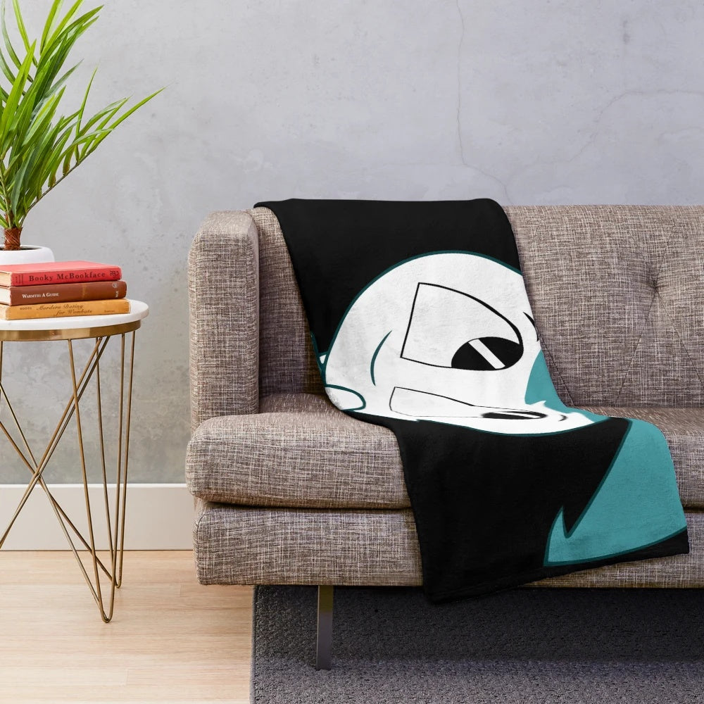 XJ9 the Teenage Robot inspired plush blanket