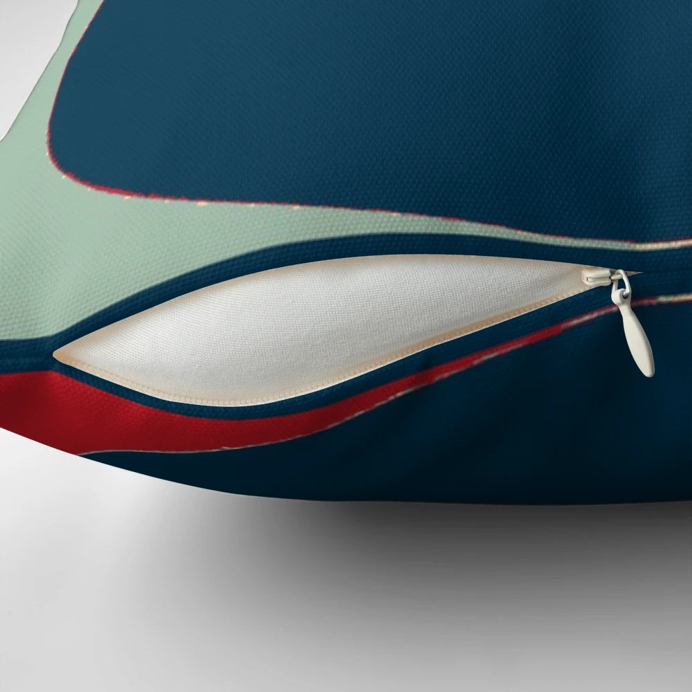Telecaster electric guitar in a poster style design on a decorative pillow