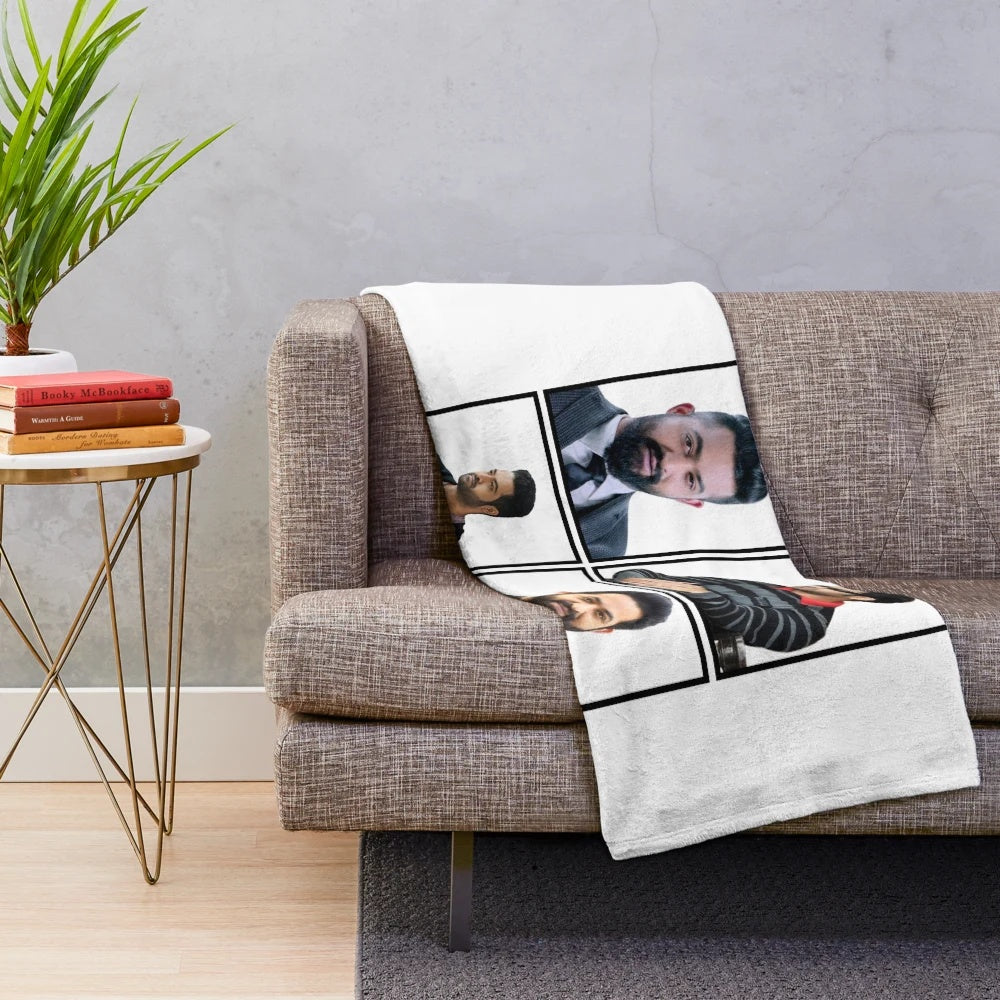 Plush blanket featuring Jr. NTR, the popular Telugu movie actor