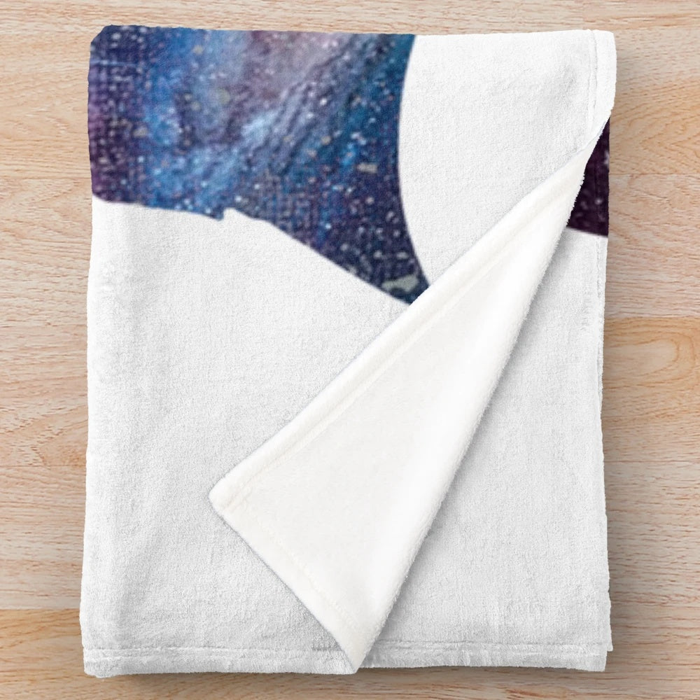 Tenth Doctor inspired plush blanket with David Tennant's likeness