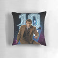 A comfortable pillow featuring the Tenth Doctor from the popular British sci-fi series Doctor Who.
