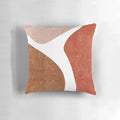 Terracotta abstract art print featuring a minimalist, contemporary design in shades of brown and beige.