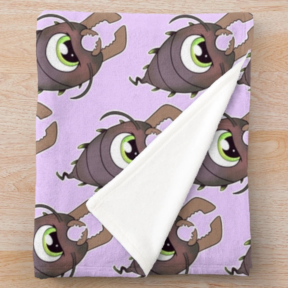 Terraria-inspired Baby Soul Eater plush blanket