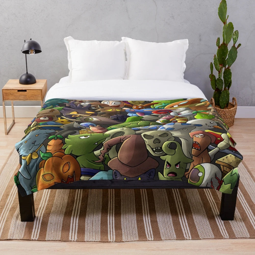 Terraria inspired digital plush blanket featuring all the game's pets