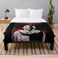 Terrifier 2 horror movie inspired plush blanket