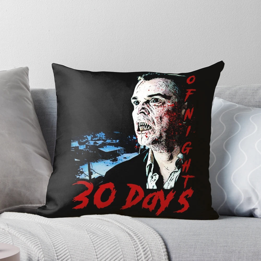 Pillow featuring the chilling 30 Days of Night horror movie set in Alaska
