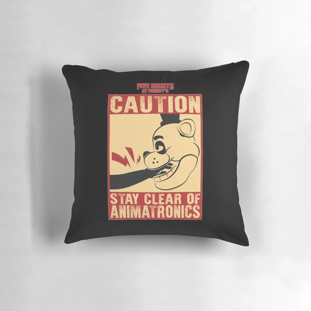 A Pillow Featuring the Iconic Animatronics from the Five Nights at Freddy's Game Series