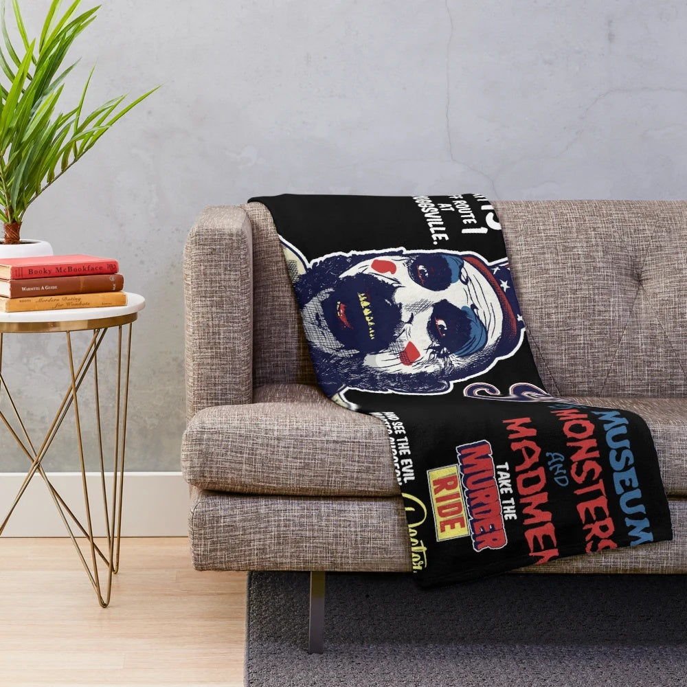 Captain Spaulding Horror Plush Blanket