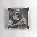 Creepy and captivating pillow featuring the iconic 'Little Pale Girl' from the hit horror movie 'Terrifier 2'