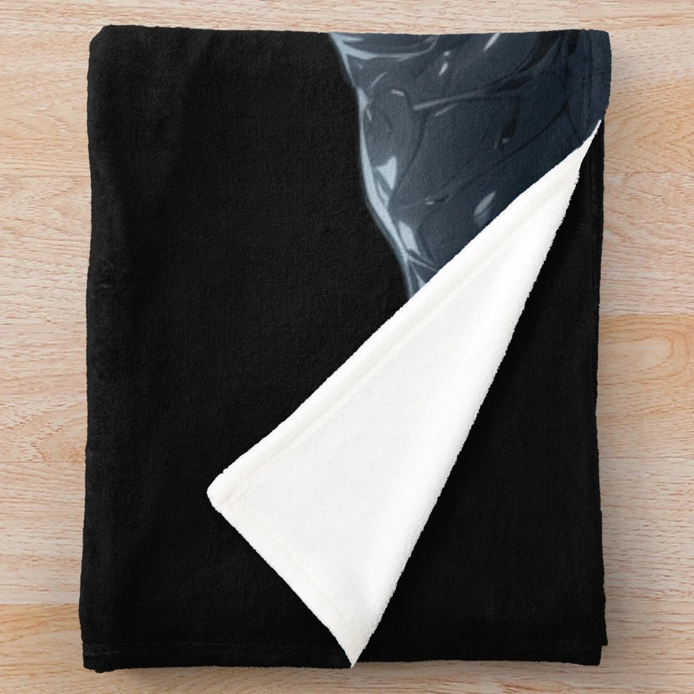 Venom-themed anime-inspired plush blanket