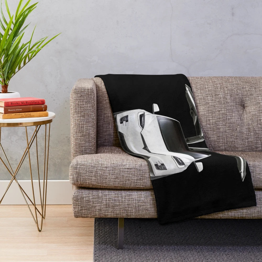 Tesla Model X Inspired Plush Blanket