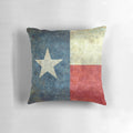 A soft, high-quality Texas state flag pillow featuring the iconic lone star design, perfect for showcasing Texas pride.
