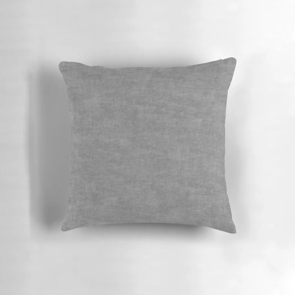 Gray concrete-inspired textured pillow for living room decor
