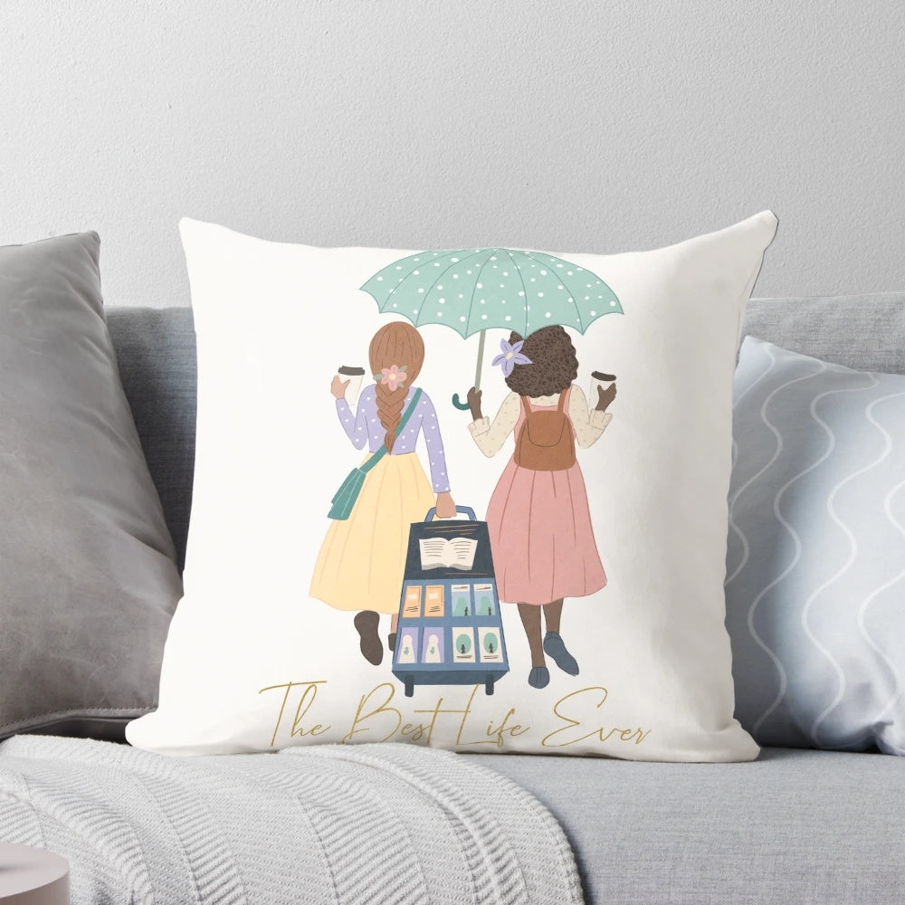 The Best Life Ever" Pillow, a Jehovah's Witness-themed cart pillow for ministry and encouragement.