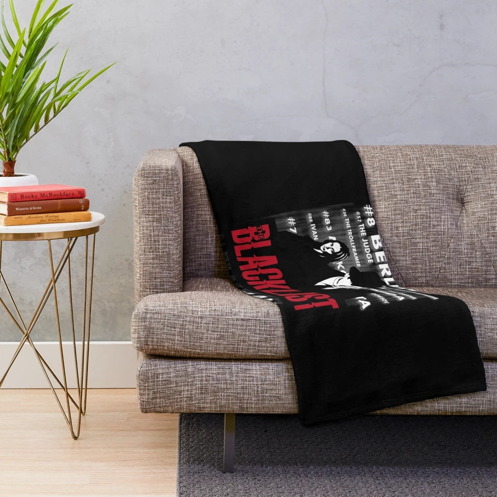 The Blacklist inspired Raymond Reddington plush blanket