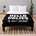 The Boulet Brothers inspired plush blanket featuring creepy and horror-themed design