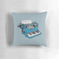 O. Pillow's 'The Composition' - a typewriter-inspired decorative pillow for the creative musician