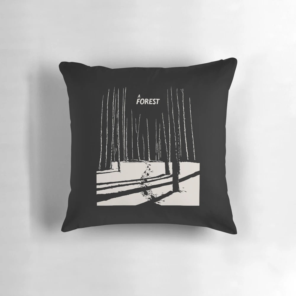 The Cure 'A Forest' Inspired Goth-Themed Throw Pillow