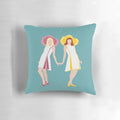 The Gemini Twins of Rochefort Pillow - Celebrate the iconic French film 'Les Demoiselles de Rochefort