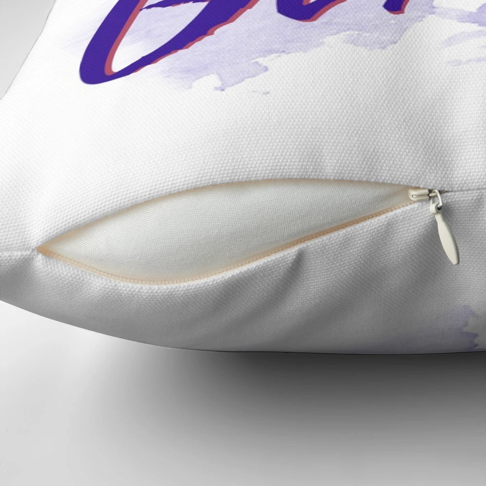 The Goldbergs Gerica (Light) Pillow, featuring Geoff and Erica Goldberg from the hit TV show.