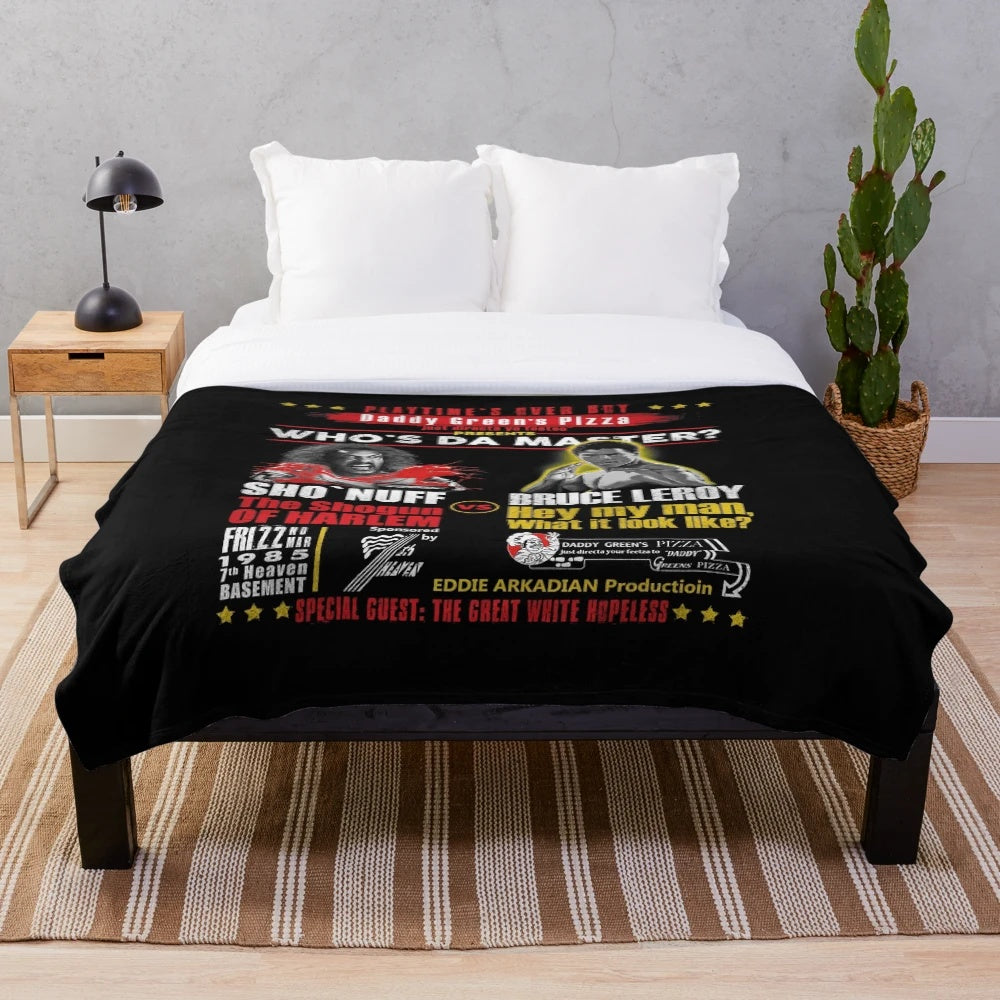 The Last Dragon Plush Blanket - Soft and Cozy Tribute to the 80s Cult Classic