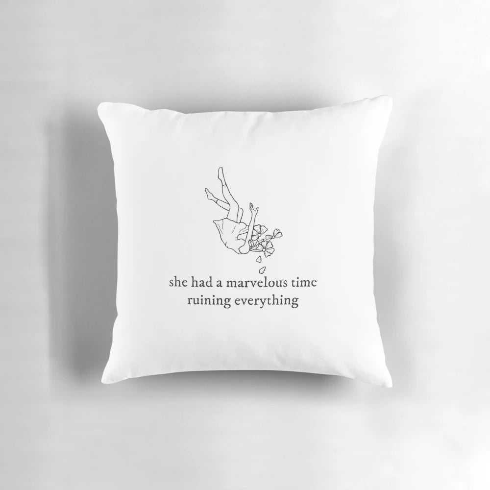 The Last Great American Dynasty Inspired Pillow with Taylor Swift Folklore Lyrics
